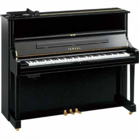 Pianos Acustico YAMAHA Piano disklavier vertical E3, 121 cm, Negro Brillante, incluye banco y 2 bocinas MSP3  PDU1E3PESET - Enví