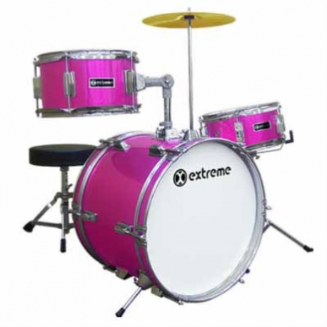 Baterias Acustica EXTREME BATERIA INFANTIL ROSA 3 PZAS  EXBT018 - Envío Gratuito