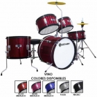 Baterias Acustica EXTREME BATERIA JUNIOR PLATA 5 PZAS ARO NEGRO EXBT023 - Envío Gratuito