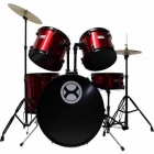 Baterias Acustica EXTREME BATERIA PROFESIONAL ROJO METALICO ARO NEGRO  EXBT028 - Envío Gratuito