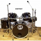 Baterias Acustica EXTREME BATERIA NEGRA AROS Y HERRAJES CROMADOS PROFESIONAL  EXBT037 - Envío Gratuito