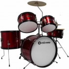 Baterias Acustica EXTREME BATERIA JUNIOR ROJA 5 PZAS ARO NEGRO EXBT024 - Envío Gratuito