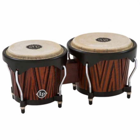 Bongo LATIN PERCUSSION BONGO LP CITY, MANGO TALLADO COLOR CAOBA MOD. LP601NY-CMW  3200126 - Envío Gratuito