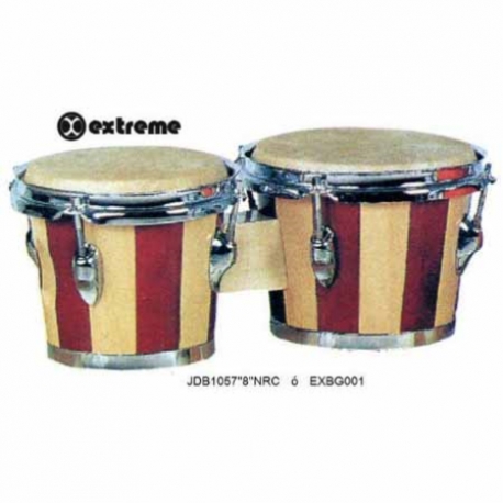 Bongo EXTREME BONGO 7.5 Y 8.5 RAYAS NATURAL-ROJO ARO CROMADO 4 LUGS EXTRE  EXBG001 - Envío Gratuito