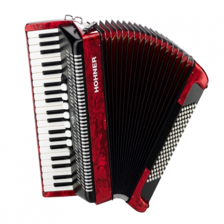 ACORDEON HOHNER BRAVO III,37T.96B.ROJO C/M MOD. A1673S  1100397 - Envío Gratuito