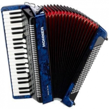 ACORDEON HOHNER BRAVO III,41T.120B.AZUL C/ MOD. A1684S  1100401 - Envío Gratuito