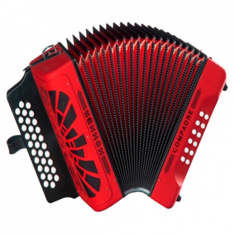 ACORDEON HOHNER COMPADRE,DIAT.LA-RE-SOL,R MOD. A4804S 1100458 - Envío Gratuito