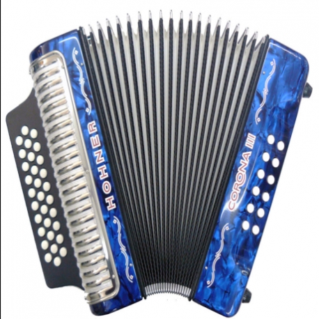 ACORDEON HOHNER CORONA III DIAT. SOL-DO-FA MOD. A5724S  1000215 - Envío Gratuito