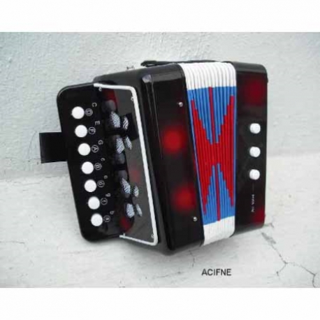 ACORDEON FARINELLI ACORDEON INFANTIL NEGRO 7 BOTONES 2 BAJOS ACIFNE - Envío Gratuito