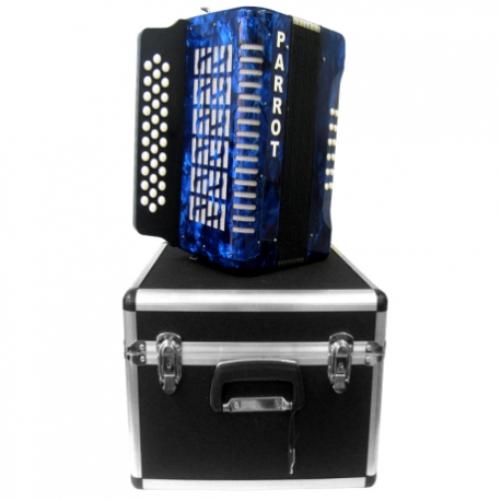 ACORDEON PARROT ACORDEON DIAT.SOL-DO-FA 12B. AZUL MOD. 3012BL GCF  1101553 - Envío Gratuito