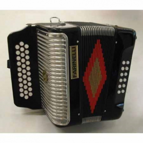 ACORDEON FARINELLI ACORDEON DIATONICO SOL NEGRO 3012N  3012N - Envío Gratuito