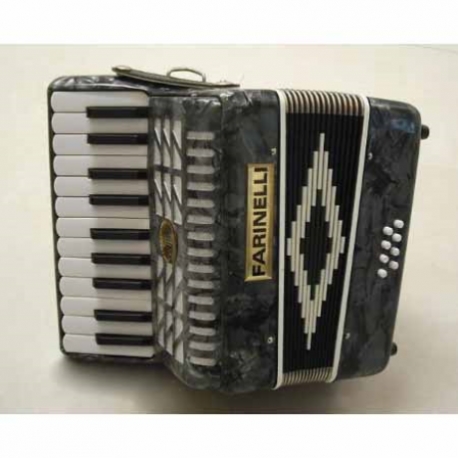 ACORDEON FARINELLI ACORDEON TECLAS JUNIOR GRIS 22-8  22K8BSG - Envío Gratuito