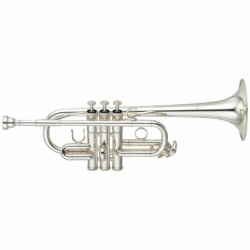 Trompeta YAMAHA Trompeta Eb/D Profesional, con bombas para Eb/D, plateada BYTR6610S - Envío Gratuito