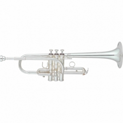 Trompeta YAMAHA Trompeta Eb/D Custom ligera, con campanas y bombas para Eb/D, plateada  BYTR9610 - Envío Gratuito