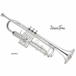 Trompeta SILVERTONE TROMPETA SIb PLATEADA DOBLE LLAVE 3S  SLTP014 - Envío Gratuito