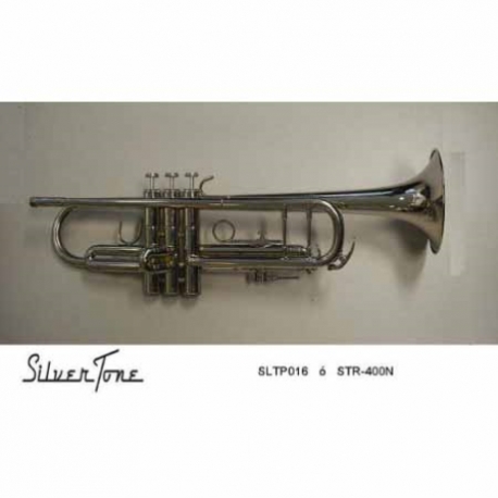 Trompeta SILVERTONE TROMPETA SIb NIQUELADA DOBLE POSTE 400N SLTP016 - Envío Gratuito