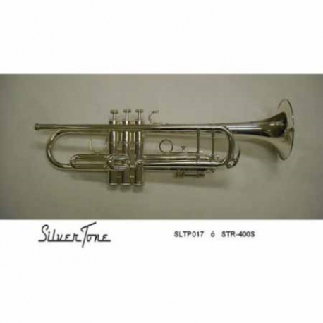 Trompeta SILVERTONE TROMPETA SIb PLATEADA DOBLE POSTE 400S  SLTP017 - Envío Gratuito