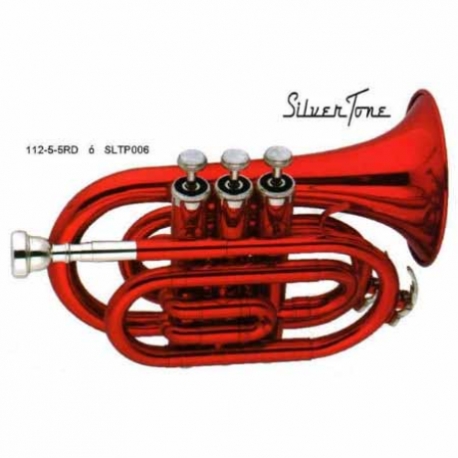 Trompeta SILVERTONE TROMPETA POCKET SIb ROJA SLTP006 - Envío Gratuito