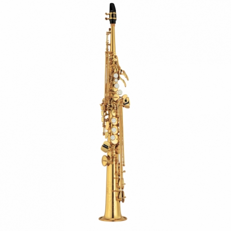 Saxofon YAMAHA Saxofón Soprano Si bemol (Bb) intermedio con llave de Fa y Fa frontal  BYSS475II - Envío Gratuito