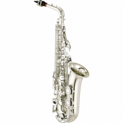 Saxofon YAMAHA Saxofón Alto Mi bemol (Eb) estándar con llave de Fa y Fa frontal, plateado BYAS-280S - Envío Gratuito