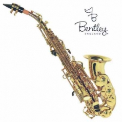 Saxofon BENTLEY SAXOFON SOPRANO CURVO Bb LAQUEADO DORADO BNSX005 - Envío Gratuito