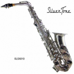 Saxofon SILVERTONE SAXOFON ALTO Eb NIQUELADO SAS-200N  SLSX010 - Envío Gratuito