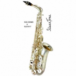 Saxofon SILVERTONE SAXOFON ALTO Eb PLATA MATE SAS200-MS  SLSX017 - Envío Gratuito