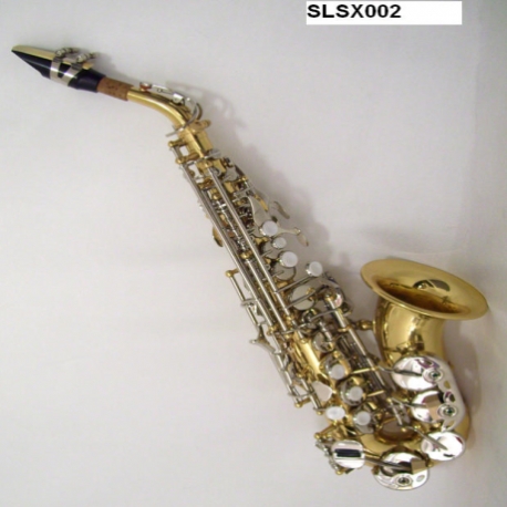 Saxofon SILVERTONE SAXOFON SOPRANO CURVO COMBINADO LAC / NIQ  SLSX002 - Envío Gratuito