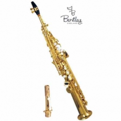 Saxofon BENTLEY SAXOFON SOPRANO RECTO Bb LAQUEADO DORADO  BNSX006 - Envío Gratuito