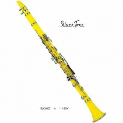 Clarinet SILVERTONE CLARINETE AMARILLO ABS SISTEMA BOEHM 17 LLAVES  SLCL002 - Envío Gratuito