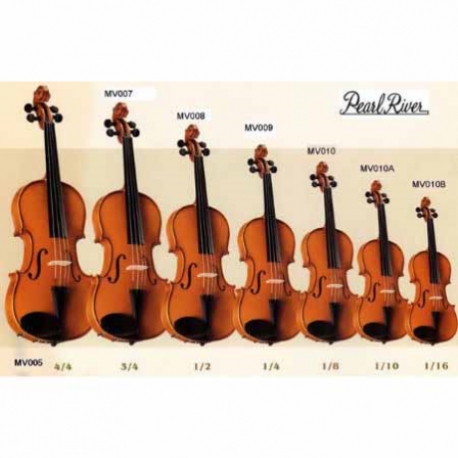 Violin PEARL RIVER VIOLIN ESTUDIANTE 1/8 NATURAL C/ ESTUCHE  MV010 - Envío Gratuito