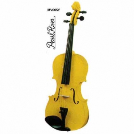 Violin PEARL RIVER VIOLIN ESTUDIANTE 4/4 AMARILLO C/ ESTUCHE  MV005Y - Envío Gratuito