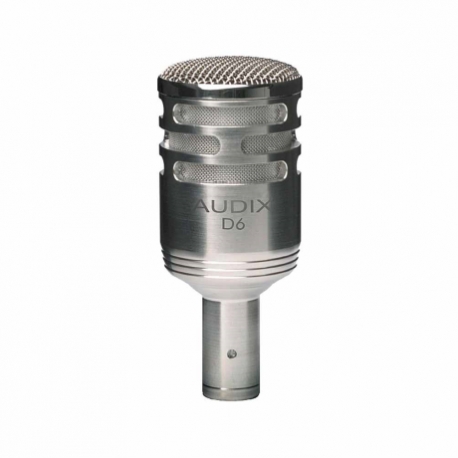 Microfonia AUDIX MICROFONO DINAMI. INSTRUMEN,CARDIOIDE MOD. D6NICKEL 8400371 - Envío Gratuito