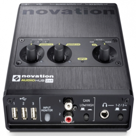 Interfac NOVATION USB NOVATION AUDIO HUB 2X4 MOD. NOVHUB01 - Envío Gratuito