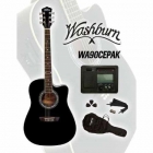 Guitarra Electroacustica WASHBURN GUITARRA WASHBURN E/ACUSTICA WA90CEPAK  ISWASWA90CEPAKBLK - Envío Gratuito