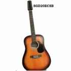 Guitarra Electroacustica SEGOVIA GUITARRA TEXANA E/ACUSTICA ROJO SUNBURTS 12 CDAS SEGOVIA  SGD20ECSB - Envío Gratuito