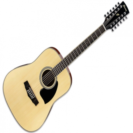 Guitarra Electroacustica IBANEZ GUIT. ACUST. IBANEZ NAT. 12 CDAS. Mod.PF1512-NT  7000178 - Envío Gratuito