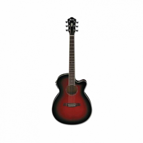 Guitarra Electroacustica IBANEZ GUITARRA ELECTROACUSTICA AEG ROJA TRANSP. MOD. AEG10II-TRS  8202899 - Envío Gratuito