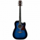 Guitarra Electroacustica IBANEZ GUITARRA ELECTROACUSTICA ARTWOOD AZUL SOMB. MOD. AW70ECE-TBS  8213245 - Envío Gratuito